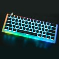 thumbnail image 2 of YMDK 87 PBT Double Shot Shine Through ANSI ISO OEM Profile Pudding Keyset Keycap for MX Mechanical Keyboard (87-Key Black) (Only Keycap), 2 of 3