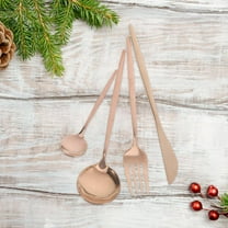 COSMOBETTY Kitchen Silverware Sets Rose Gold Stainless Steel 1 Set 5.1x1.1x0.4in