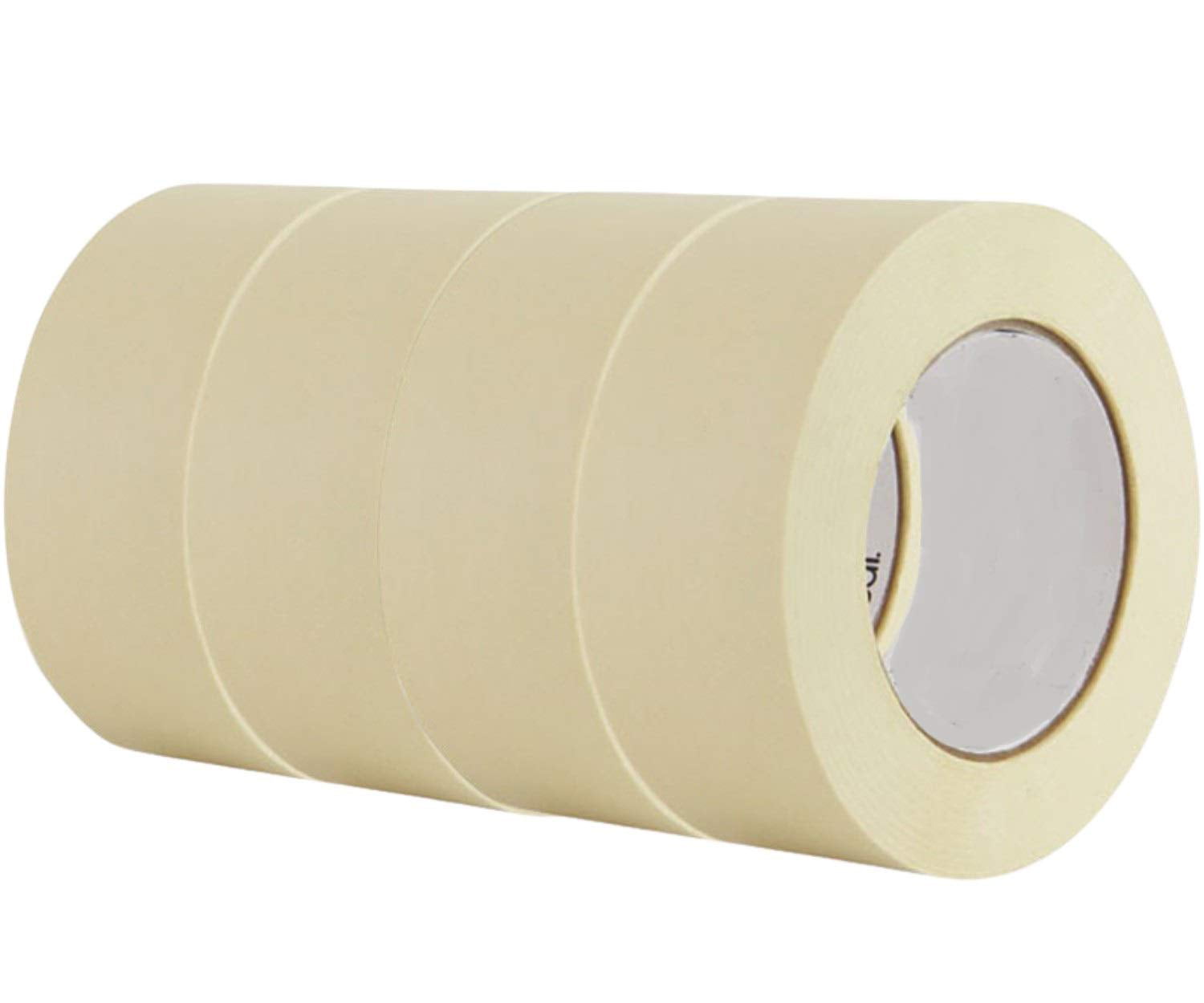 4 Rolls White Painters Tape Masking Tape 2 1 3/4 1/4 Inch Wide, Multi Size  Assor