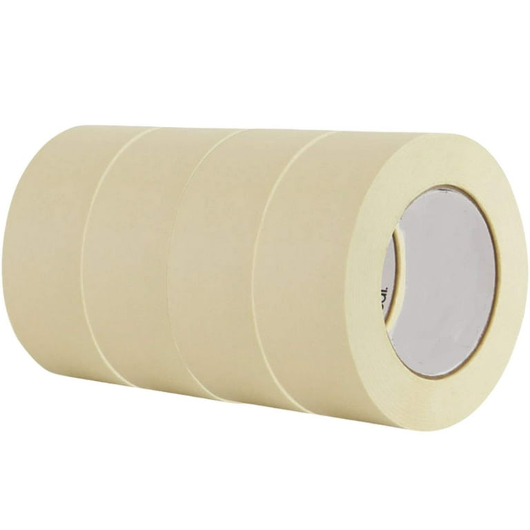 3 Packs Of White Masking Tape, Universal Beige Artist Tape 0.71 Inches X  787.4 Inches, Total Size 65.62, Used In Various Occasions Such As Painting,  Cars, Walls, Packaging, Handicrafts, Etc