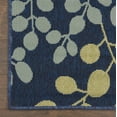 thumbnail image 4 of Nourison Caribbean Indoor/Outdoor Navy 5'3" x SQUARE Area Rug, (5 Square), 4 of 9