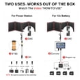 thumbnail image 4 of DOKIO Kit de panel solar portátil de 160 W 18 V (SOLO 9 lb) Cargador solar plegable con 2 salidas USB para baterías de 12 V/estación de energía AGM LiFePo4 RV Camping Remolque Coche Marino..., 4 of 5