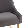 thumbnail image 4 of TOV Furniture Beatrix Dark Grey Velvet Upholstered Counter Stool - Gold Legs, 4 of 6