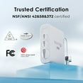 thumbnail image 2 of Waterdrop G3 Reverse Osmosis System, 8 Stage Tankless Reverse Osmosis Water Filter, NSF/ANSI Certified, Under Sink RO System, 2:1 Pure to Drain, Smart LED Faucet,with WD-G3-N1CF, 2 of 16
