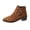 Brown, variant on Flock Fabric Middle Heel Boots With Leopard Print Round Toe For Women Comfortable Fit Size Us 7.5 Foot Length 9.84 Inches Heel 1.85 Inches For Indoor And Outdoor Use