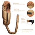 thumbnail image 3 of Segbeauty Hair Dryer Bonnet, Extra Large Deep Conditioning Cap Attachment, Upgraded Adjustable Drying Heat Cap Hooded with Elastic Strap for Fast Drying Curly Hair Styling Nursing Oil Treat-Ment Gold, 3 of 3
