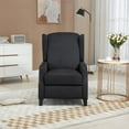 thumbnail image 3 of Tabaray Recliner Chair, Modern Upholstered Leisure Chair, Recliner Accent Chair with Lumbar Support for Living Room and Bedroom (Black), 3 of 9