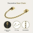 thumbnail image 2 of Mega Handles Transom Door Chain 12" I Transom Door Window Locks | Stainless Steel Satin Brass 1 Pack, 2 of 4