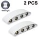 thumbnail image 1 of 2 piezas de lámpara de pared impermeable al aire libre moderna, lámpara de pared LED blanca, 8w8 Afortunado Sencillez, 1 of 2