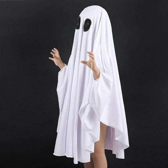 Capa de fantasma para niños de Halloween, capa de fantasma para niños de Halloween, disfraz de Cosplay de Halloween, capa espeluznante para bebé, instalación sin esfuerzo