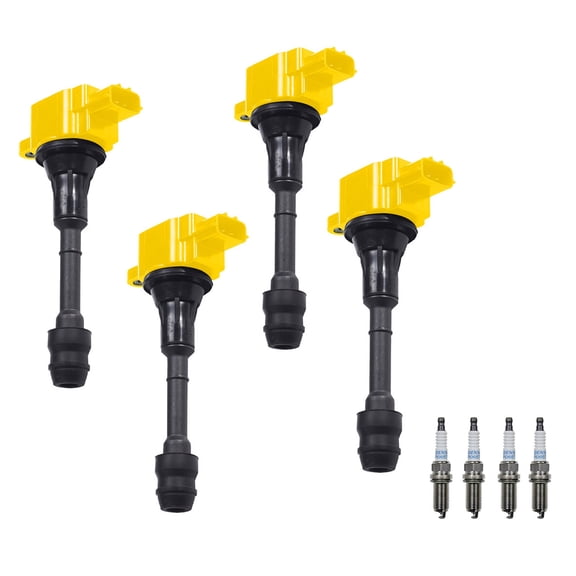 Heavy Duty Ignition Coil and Denso Platinum Spark Plug Compatible with Nissan X-Trail UF350 Fits select: 2005-2006 NISSAN ALTIMA S/SL, 2002-2004 NISSAN ALTIMA BASE/S/SL