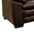thumbnail image 4 of Contemporary Sofa In Leatherette With Tufted Back Brown, 4 of 6