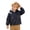 C371 Navy, variant on Curuila Kids Infant Girls Coat With Zipper Long Sleeve Graphic Print Hooded Jacket For Girls Lightweight Fashionable Outerwear Size 3-4 Years
