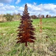thumbnail image 3 of Rustic Metal Christmas Tree, 1Pc Farmhouse Country Retro Outdoor Garden Decoration, Xmas Yard Ornament For Garden Patio Lawn Decor, 3 of 6