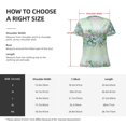 thumbnail image 5 of Naloa Succulent Print T-Shirts Short Sleeve V Neck Tees for Women Fashion Tops Trendy Lightweight Soft Casual Summer Outfits Clothes, 5 of 5