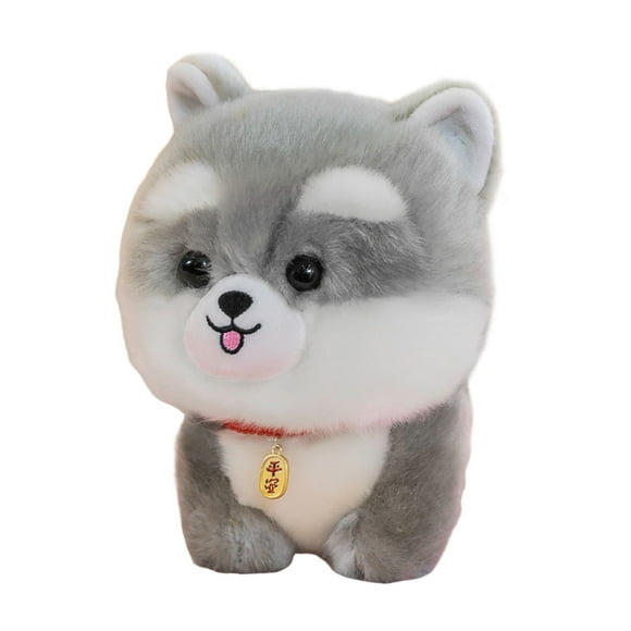 20cm Dog Plush Toy Cute Corgi Pomeranian Husky Bichon Frise Yorkshire Terrier Plushies Ornament Soft Stuffed Animal Puppy Doll Home Room Decoration Birthday Gift