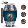 thumbnail image 2 of JAGASY Sparrow Urn for Adult Man Cremation, 3 Inch Miniature Moon Urn for Mom Ashes, 10 Inch Adult Blue Urns for Dad Memorial Funeral, Portable Keepsake Urns, (1 Large, 4 Small), 2 of 7