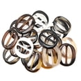 thumbnail image 3 of 6PCS Oval Resin Waist Button Ladies Scarf Buckle Set Plastic Clothings Decoration For Women, 3 of 5
