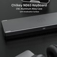 thumbnail image 3 of Teclado mecánico Chilkey ND65 con cable de aluminio con diseño del 65%, 3 of 9