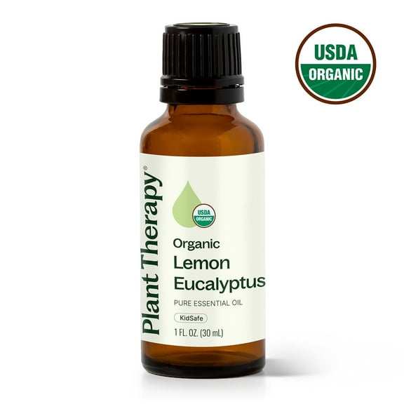 Plant Therapy Organic Lemon Eucalyptus Essential Oil 100% Pure, USDA Certified Organic, Undiluted, Natural Aromatherapy 30 mL (1 oz)