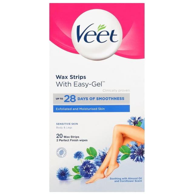 Tiras de Cera Veet para Piel Sensible x 20
