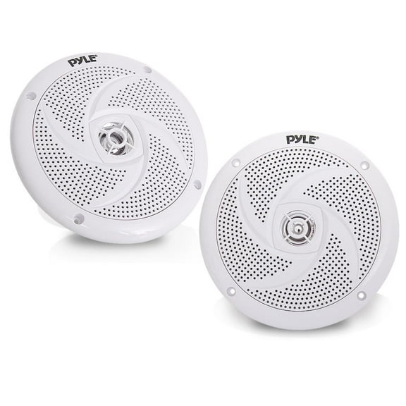 Pyle - Waterproof Rated Marine Speakers, Low-Profile Slim Style Speaker Pair