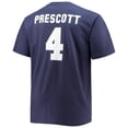 thumbnail image 3 of Men's Fanatics Dak Prescott Navy Dallas Cowboys Big & Tall Player Name & Number T-Shirt, 3 of 3