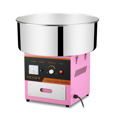 VEVOR Candy Floss Maker 20.5 Inch Commercial Cotton Candy Machine Stainless Steel for Various