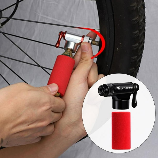 Mini inflador de neumáticos DYNWAVEMX Mini bomba de bicicleta de aleación de aluminio portátil negro