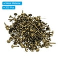 thumbnail image 3 of Uxcell 200 PCS Paper Brass Fasteners Split Pins Pastel Mini Metal Brads, Bronze, 8 x 15 mm, 3 of 6