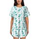 thumbnail image 1 of Fotbe Utensiles Conjunto de Pijama Estampado para Mujer, 2 Piezas, Ropa de Dormir con Camiseta de Manga Corta y Shorts Suaves-Small, 1 of 6