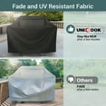 thumbnail image 4 of Unicook Gas Grill Cover 60 inch Heavy Duty Waterproof, Rip and Fade Resistant BBQ Cover up to 58-in Width, Black, 4 of 7