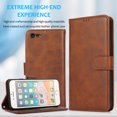 thumbnail image 7 of Dteck for iPhone SE (2022)/SE (2020)/8/7 Case with Card Holder PU Leather Magnetic Detachable Kickstand Shockproof Wrist Strap Removable Flip Cover for iPhone 7/8/SE2/SE3 4.7 inch,Brown, 7 of 7