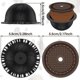 thumbnail image 2 of 5Pcs Reusable Vertuo Pods for Machine, Coffee Capsule with 2 Silicone Lids 1 Spoon and Brush, (230M, 2 of 5