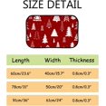 thumbnail image 3 of Floor Door Mats Bath Rugs Christmas Trees on Red Bathroom Carpet Non-Slip Absorbent for Entryway Indoor 23.6x15.7in Carpet Runner, 3 of 7