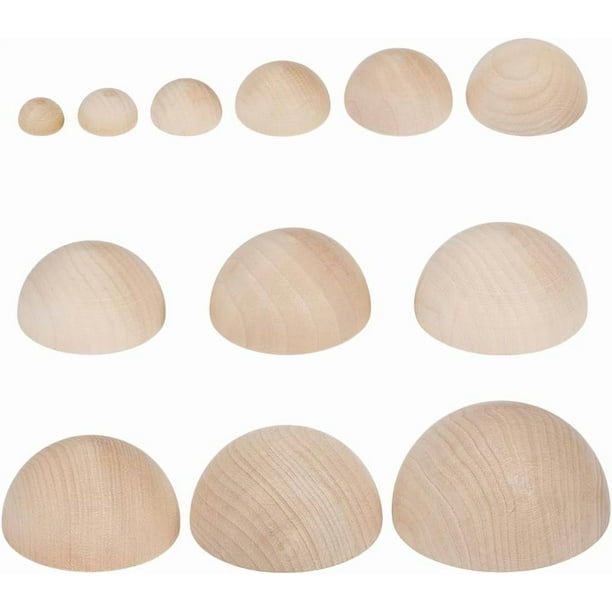 Juego de 12 piezas de herramientas para prensar cuencos de cerámica en 12 tamaños, moldes de madera para cerámica, juego de herramientas para cerámica semicirculares