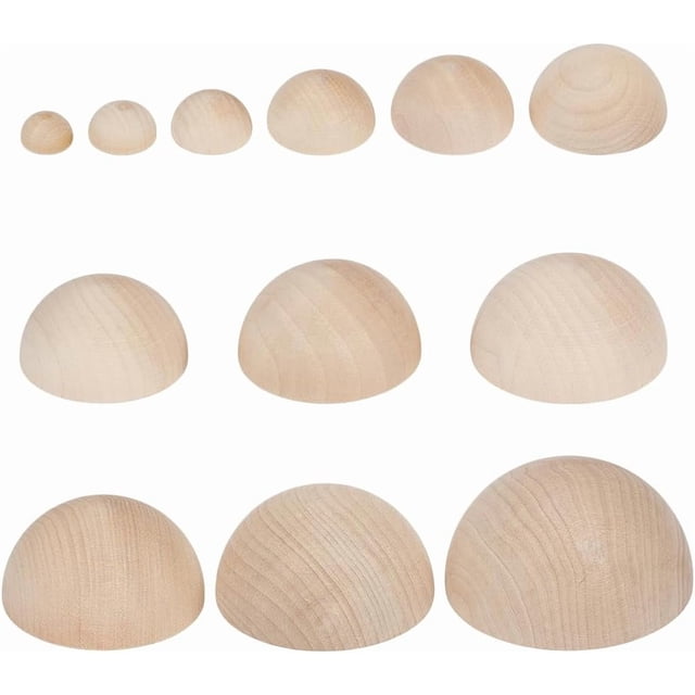 Juego de 12 piezas de herramientas para prensar cuencos de cerámica en 12 tamaños, moldes de madera para cerámica, juego de herramientas para cerámica semicirculares
