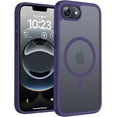 thumbnail image 1 of YWC-Magnetic for iPhone 16e Case, Upgraded Full Camera Protection, Fit for MagSafe, Rugged Phone Case for iPhone 16e 6.1 Inch, Drop Protection, Anti-Scratch, Midnight Purple, 1 of 4