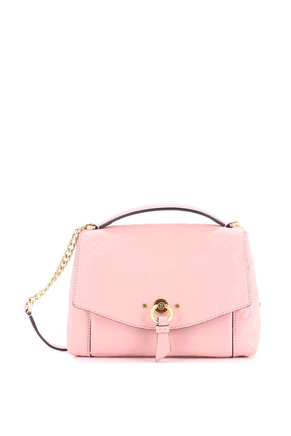 Pre-Owned Blanche Handbag Monogram Empreinte Leather BB By Rebag