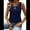 Navy blue, variant on Tank Top for Women Loose Fit Sleeveless V Neck Camisole Tops Dressy Casual Eyelet Summer Flowy  Shirts Blouse Navy Blue XXL