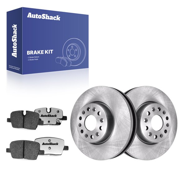 AutoShack Rear Vented Brake Rotors   Ceramic Pads 6-PC Brake Kit Replacement for 2020-2025 Chevrolet Traverse 2020-2025 Buick Enclave 2021-2023 GMC Acadia 2021-2025 Chevrolet Blazer 12.4" (315 mm)