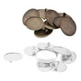 thumbnail image 3 of 10 Piezas Broches Broches Pin Disco Base Pad Bisel Cabujón en Blanco Bandejas Barra Trasera para ia, Ramillete, Etiquetas de Nombre Y Joyería Fa Bronce Baoblaze Joyas Cabochon en blanco, 3 of 8