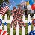 thumbnail image 4 of RYDCOT Patriotic Bows for Wreaths Decorations, Red White Blue Stripe String Stars Bow, Independence Day,Memorial Day,Veteran's Day,USA,American Front Door Indoor Outdoor Decor (1Pcs), 4 of 6