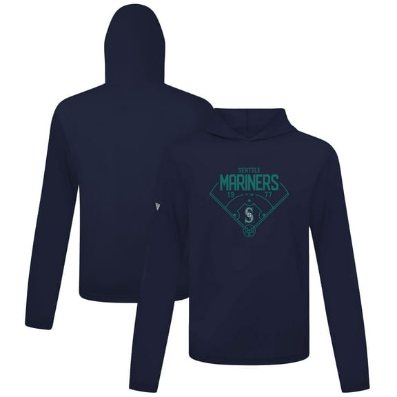 Men's Levelwear Navy Seattle Mariners Anthem Home Field Pullover Hoodie