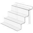 thumbnail image 2 of NUAHRHY 4 Tier Acrylic Risers Display Stand Tiered Shelf Clear Tiered Display Organizer Display Riser Stand Easy to Assemble Tiered Display Stand for Toy Jewelry Cosmetics Dessert, 2 of 8