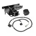 thumbnail image 4 of Fits 2007-2018 Jeep Wrangler JK Rugged Ridge Trailer Hitch Rear 11580.52 Class II; Square Tube; 2 Inch Receiver; Bolt On; With Wiring Harness/Jeep Logo Receiver Plug, 4 of 5