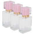 thumbnail image 2 of Noref 3pcs/set 50ml Glass Perfume Bottle Refillable Spray Transparent Liquid Container Atomizer Empty Cosmetic Storage Container, 2 of 8