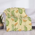 thumbnail image 4 of Throw Blanket for Couch, Funny Sweet Cantaloupe Super Soft Fuzzy Comfy Warm Throw Blanket, Cuteness Lightweight Cozy Plush Flannel Blanket & Throws for Sofa and Bed All Season, 4 of 5
