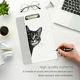 thumbnail image 3 of FORMRS Acrylic Clipboard with Low Profile Clip Standard A4 Letter Size, 12.5" x 9", Black Cute Cat, 3 of 8