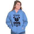 thumbnail image 3 of Only My Dog Understands Me Pet Lover Zip Up Hoodie Men's Women's Brisco Brands X, 3 of 6